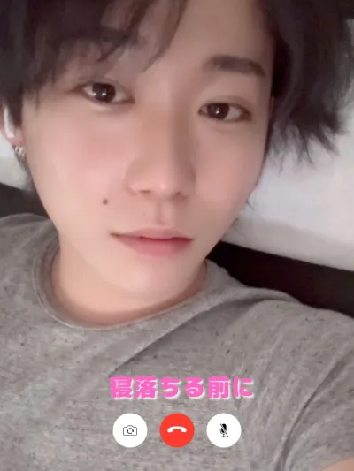 寝落ちる前に電話したくて…