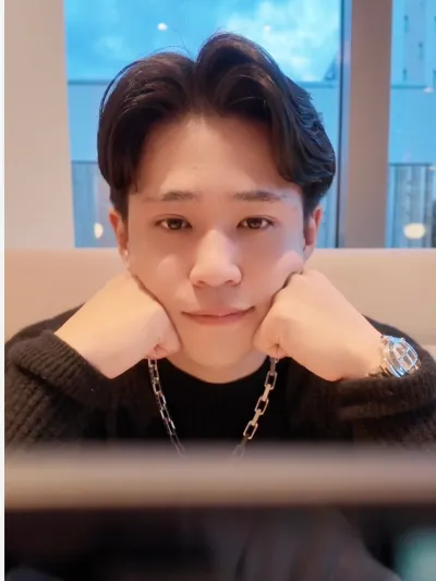 リンタロウとパスタ食べながら