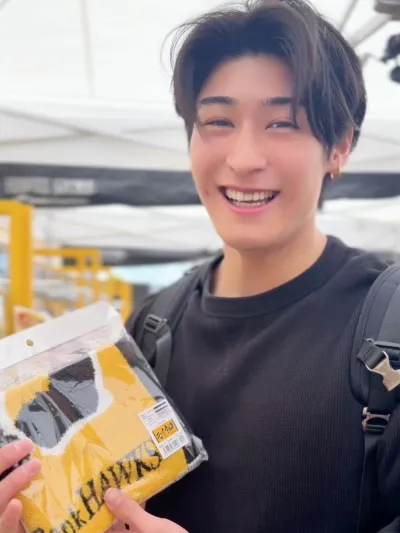 アキと野球観戦