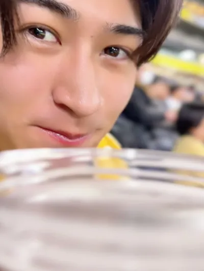 アキと野球観戦