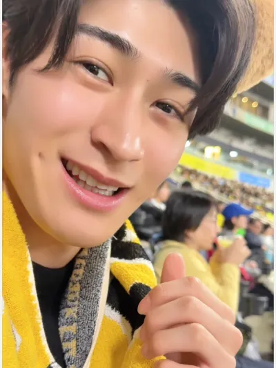 アキと野球観戦